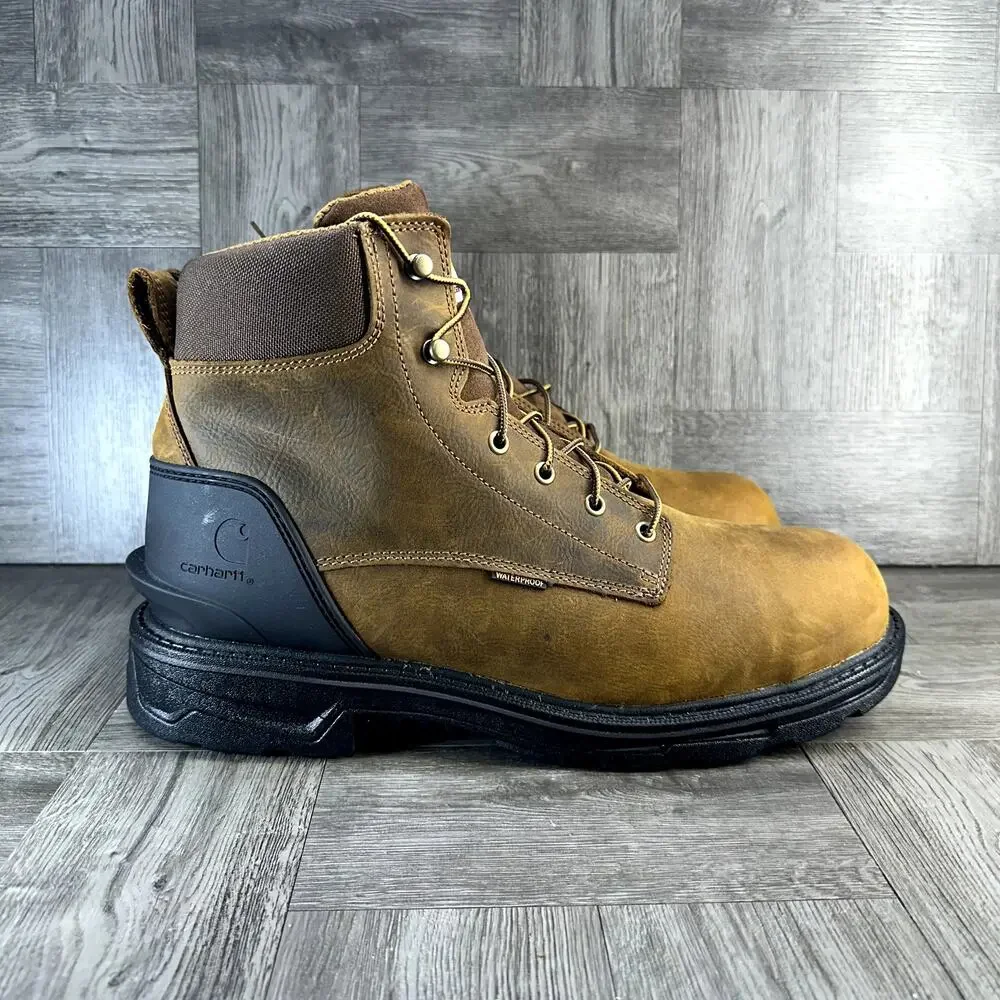 Carhartt Ironwood Work Boots Men's 14 Wide Waterproof Alloy Toe 6" Safety - Picture 1 of 9
